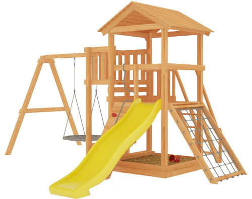 Детская площадка Мастер - 2 с качелями Гнездо 1 метр