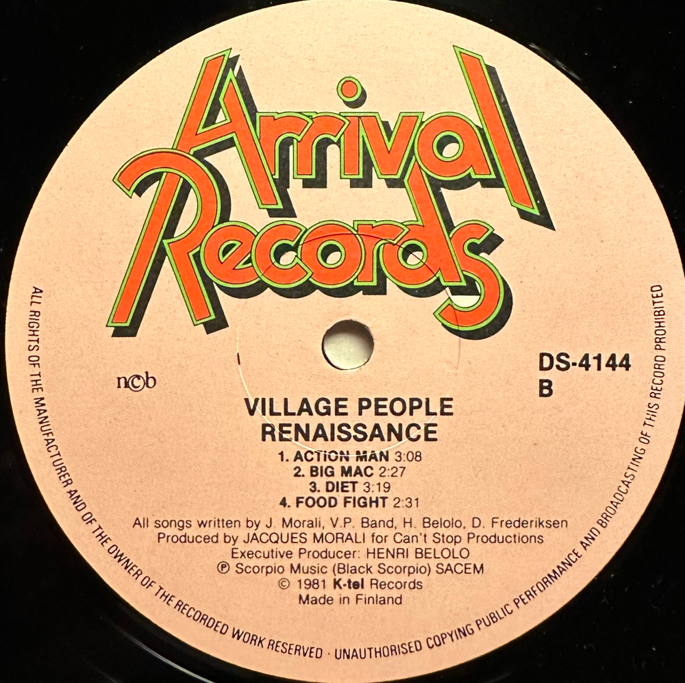 Village People - Renaissance (Скандинавия 1981г.)
