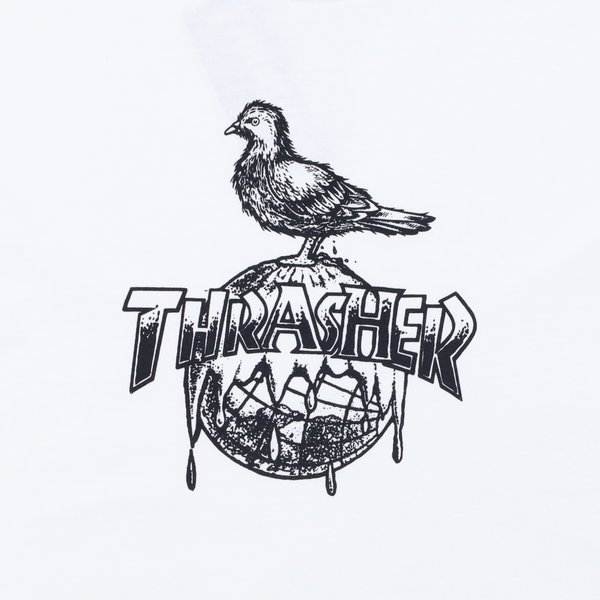 Футболка Thrasher Cover The Earth T-Shirt (white) артикул: - купить в магазине Дайс