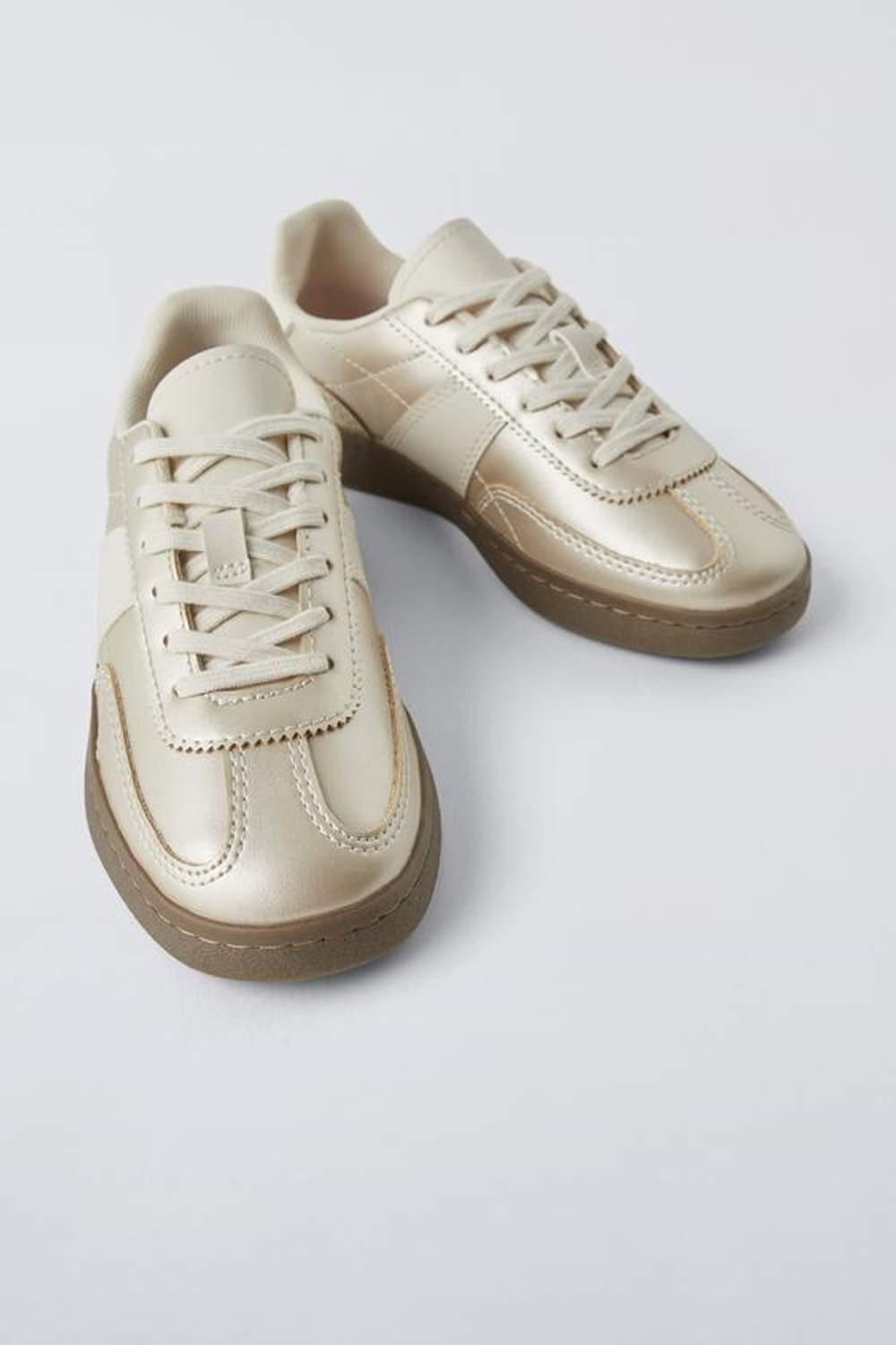 ZARA БЛЕСТЯЩИЕ КРОССОВКИ, ЗОЛОТИСТЫЙ