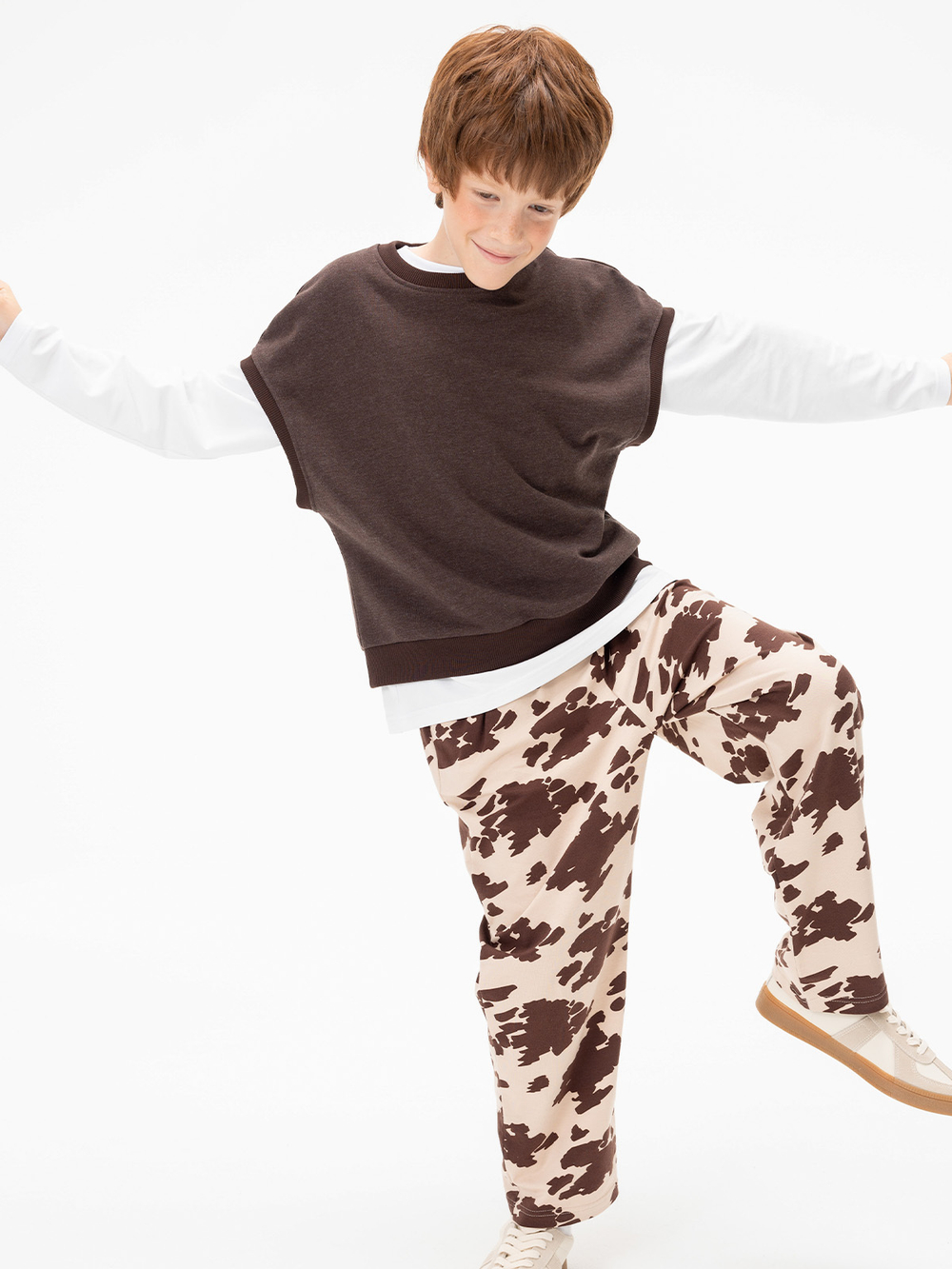 Брюки свободного кроя Mjölk Cow Camouflage