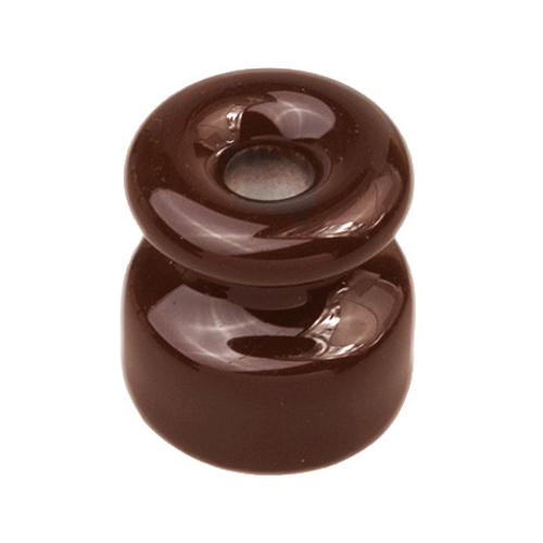 Изолятор для наружного монтажа R, керамика коричневый (50 шт/уп) R1-551-02-50