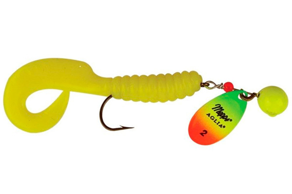 Блесна вращающаяся Mepps AGLIA SPINFLEX, 2/14g, Chartreuse/Tiger/Yellow