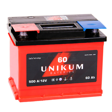 Аккумулятор UNIKUM 60-обр. 500А