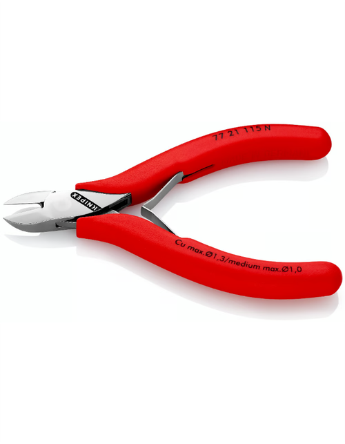 Кусачки боковые для электроники 115 мм N Knipex 77 21 115 N