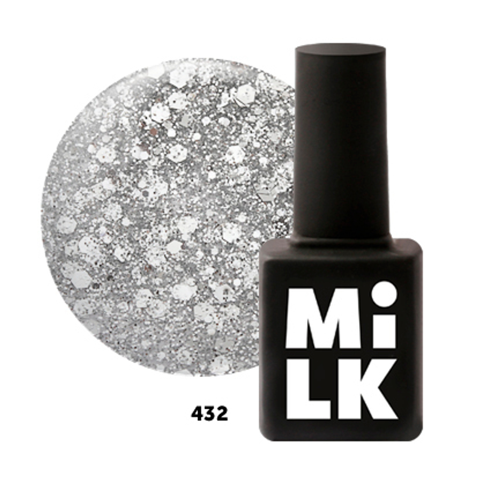 Гель-лак Milk Shine Bright 432 Silver Nails, 9мл.