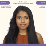 Amika Фен-щетка для волос Double Agent 2-In-1 Straightening Blow Dry