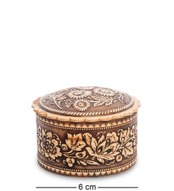 Народные промыслы BST-132/ 1 Шкатулка «Цветы» (береста)