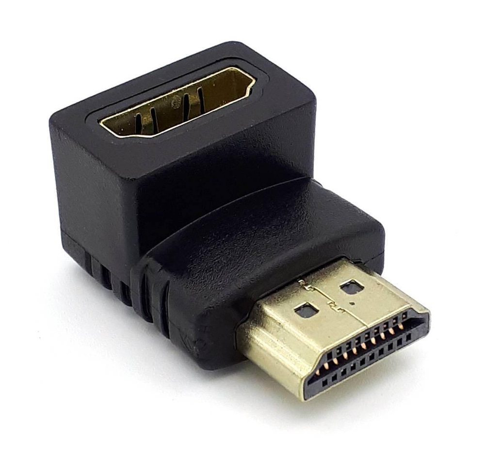 Переходник цифровой штHDMI-гнHDMI угловой вниз V1.4