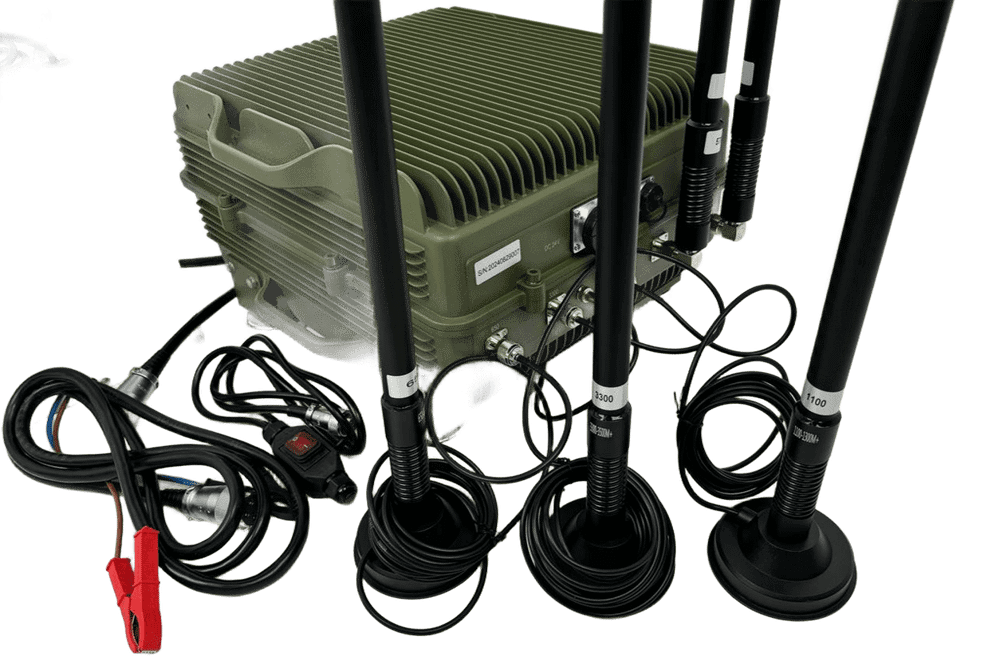 РЭБ ГЕРАНЬ 10 подавитель дронов FPV автомобильный мощность 500Вт, 10 каналов 400-5900 MHz