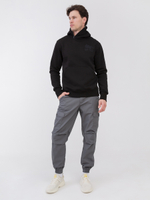 Худи Варгградъ НИНДЗЯ мужская чёрная с начёсом «Волк»