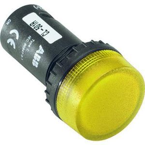 Лампа CL-504Y желтая со встроенным светодиодом 48В AC/DC  АББ  1SFA619402R5043