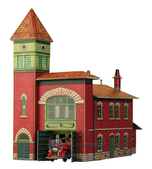 Умная Бумага "Пожарное Депо" Сборная модель из картона