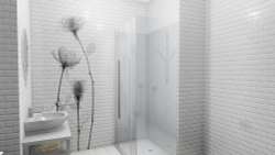 Панель ПВХ 3D Бланш Розы рисунок 2700х250 мм