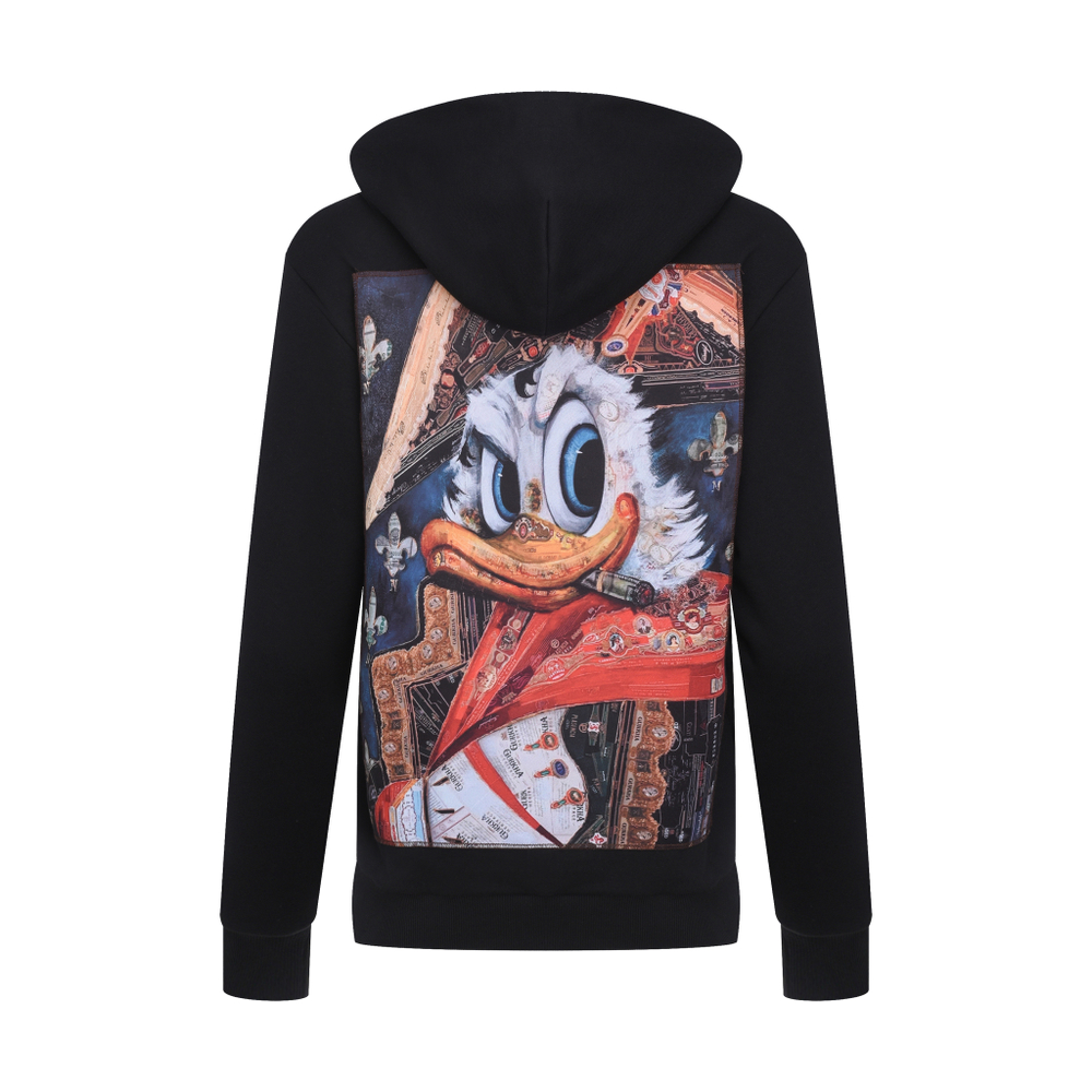 Худи CIGAR DUCK, черный велюр