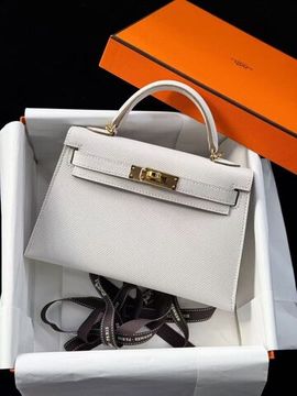 Сумка Hermes Kelly 20 Gris Pale Epsom Gold Hardware 