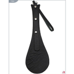 Фигурный спанкер из натуральной кожи "Хлопушка" (Цвет: черный)