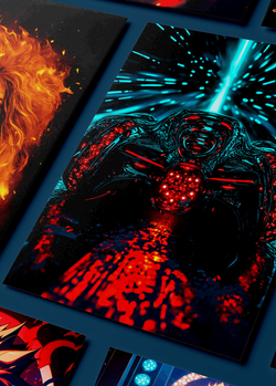 Картина на стену на металле от MetallSubArt "Машина"