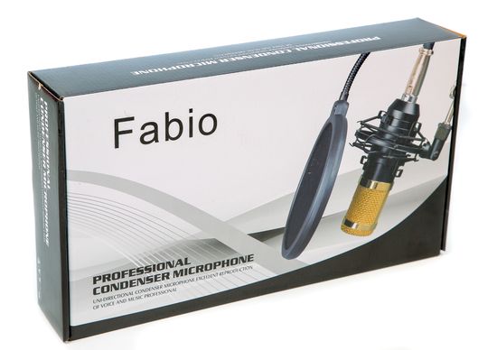 Микрофон студийный Fabio (золотой)