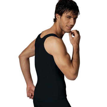 Мужская майка Doreanse  с глубоким вырезом черная 2255