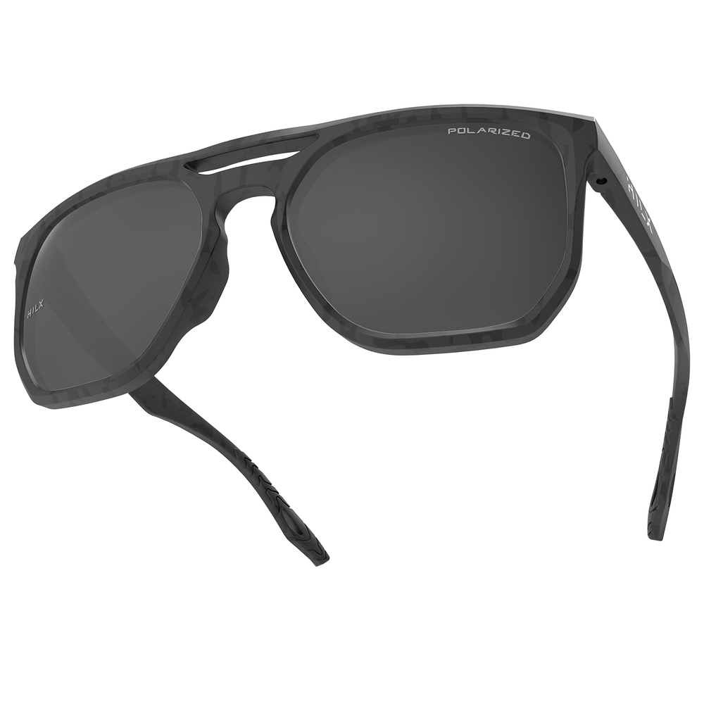 HILX Carnage / Matt Solid Carbon / Black Polarized Lens