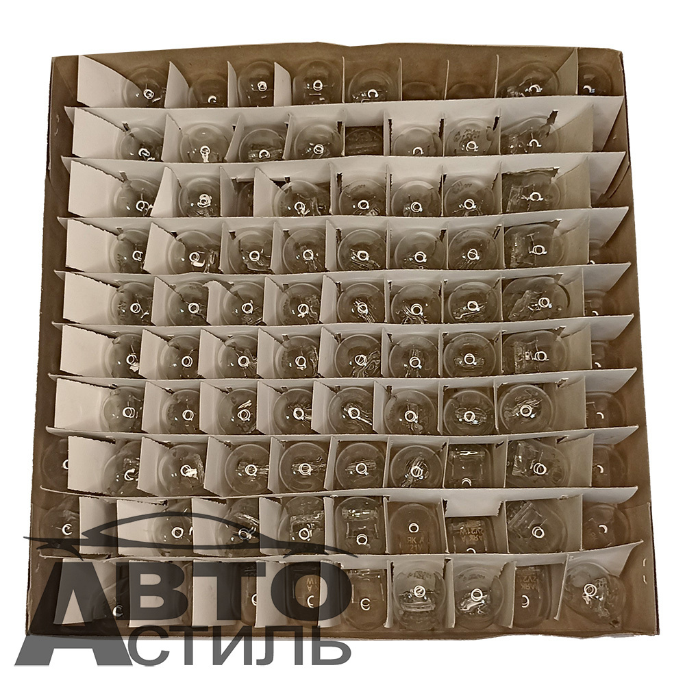 Автолампа  W 12-W21W (без цок) 1конт (W3x16d) БЕЛАЯ Маяк #61213бц шт