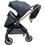 модульная коляска 3в1 Luxmom B1автолюлька+ перекидная ручка / черного цвета