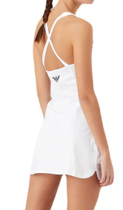 Женская Платье теннисное EA7 Woman Jersey Dress - fancy white
