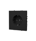Розетка встраиваемая VOLTUM S70 с заземлением 16А, (графит)