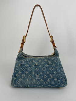 Сумка Louis Vuitton BLUE MONOGRAM DENIM & VACHETTA LEATHER BAGGY PM