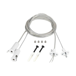Подвес токопроводящий ARL-2x2m Set WHITE (Pad 15x2mm, 2x20AWG) (Arlight, провод 2x0.5) 043324