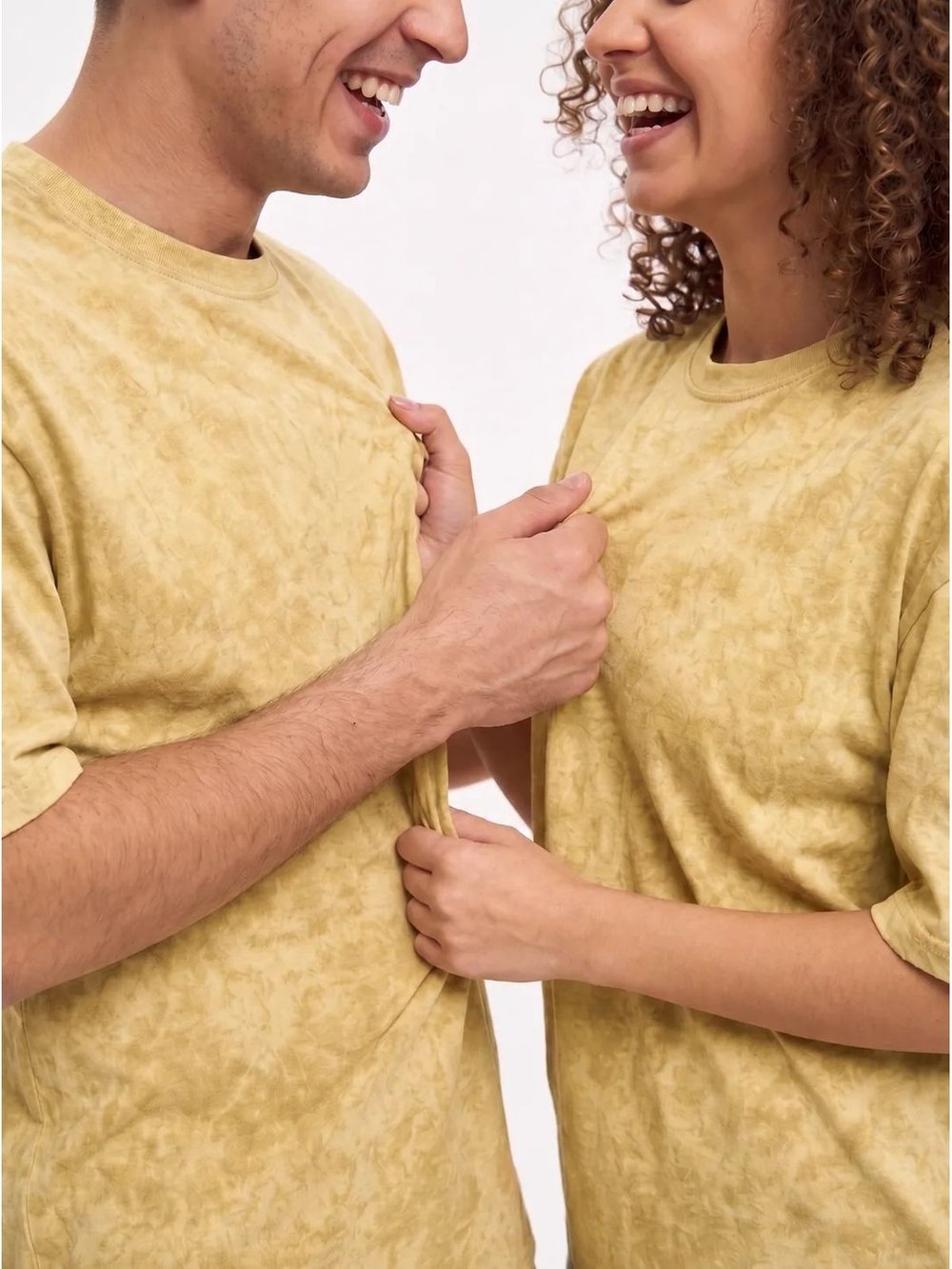 Футболка бежевый меланж  oversize