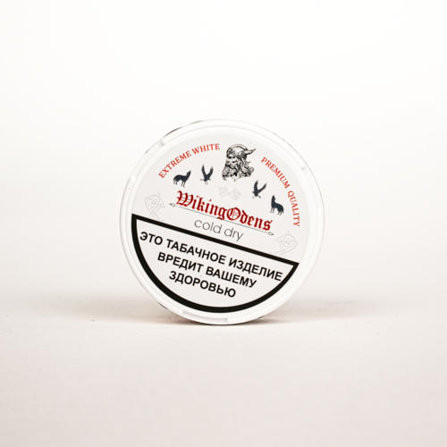 Табак жевательный WIKINGODENS С ароматом «COLD DRY» EXTREME WHITE 10 гр.