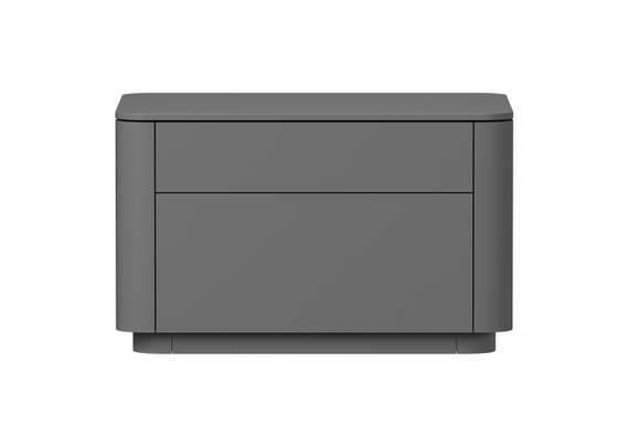 Тумба прикроватная Tammi 2 ящика ширина 60 см (серый)