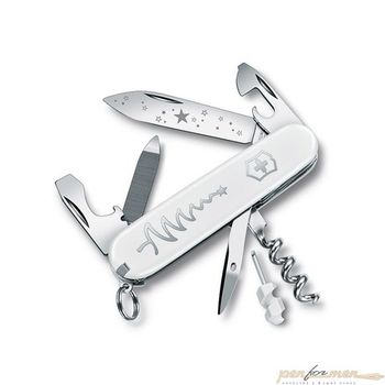 Нож перочинный Victorinox White Christmas SE 2018 84 мм 13 функций (0.3804.77)