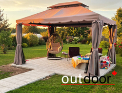 Подвесное кресло "кокон" из ротанга OUTDOOR Самуи, коричневое