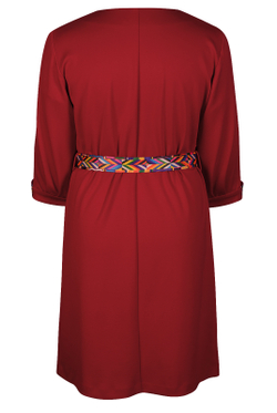 Трикотажное платье 2666АП, красный #359Ка052666АП