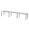 Бенч линейный на 3 рабочих места АМБЛ-003.60-3  4200x600x760 Арго-М