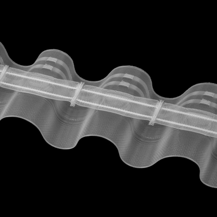 Шторная лента Oz-Is арт. BK-006 коэф 1:1,5, складка Волна, цвет прозрачный (ширина 100 mm)