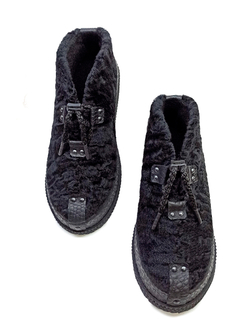 Ботинки из натурального каракуля "Black Рepper"