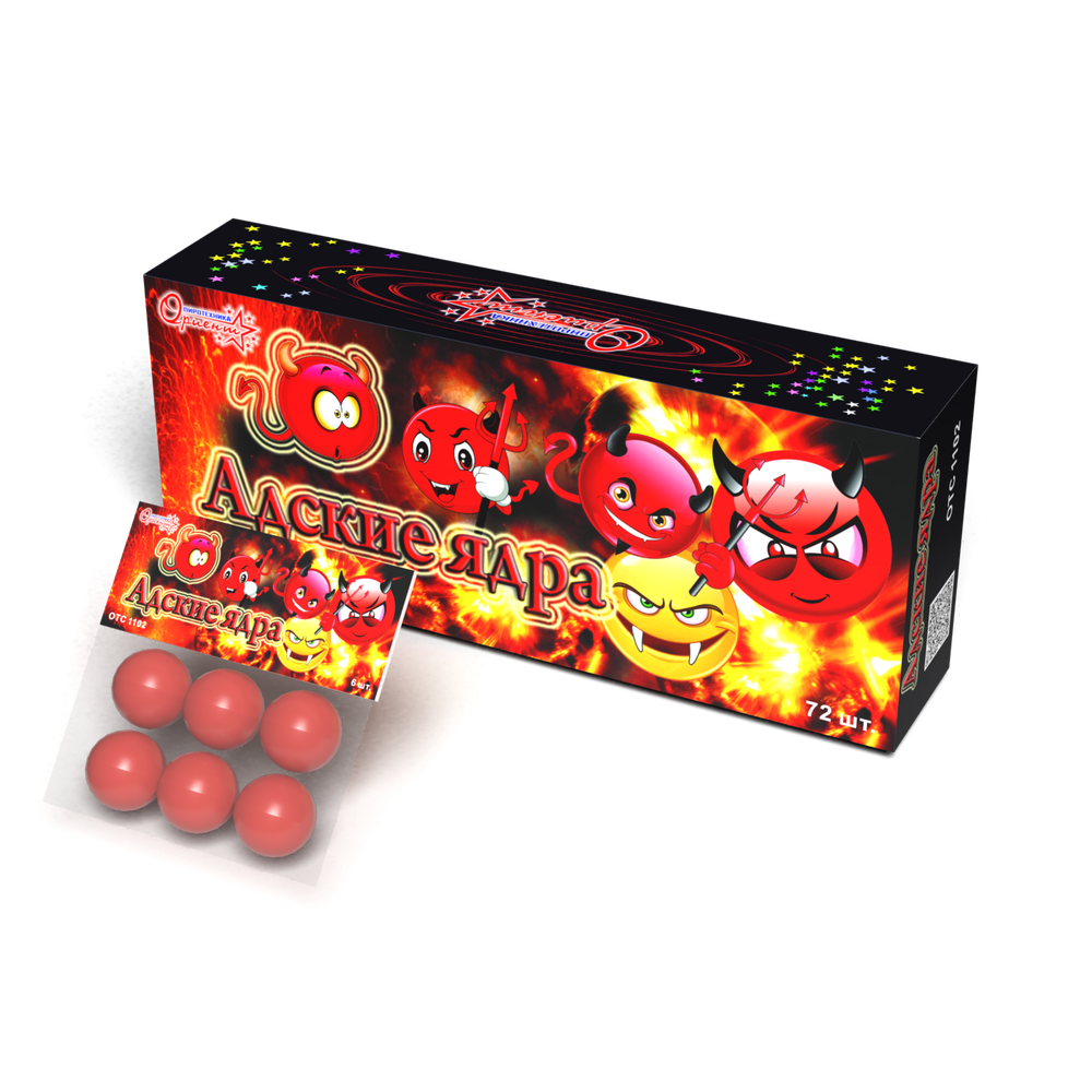 Петарда "Адские ядра" 6 шт. (упак)