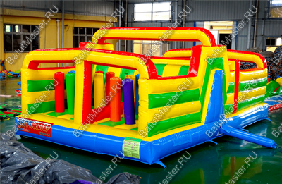 Надувной батут "Увлекательная полоса" с модификацией