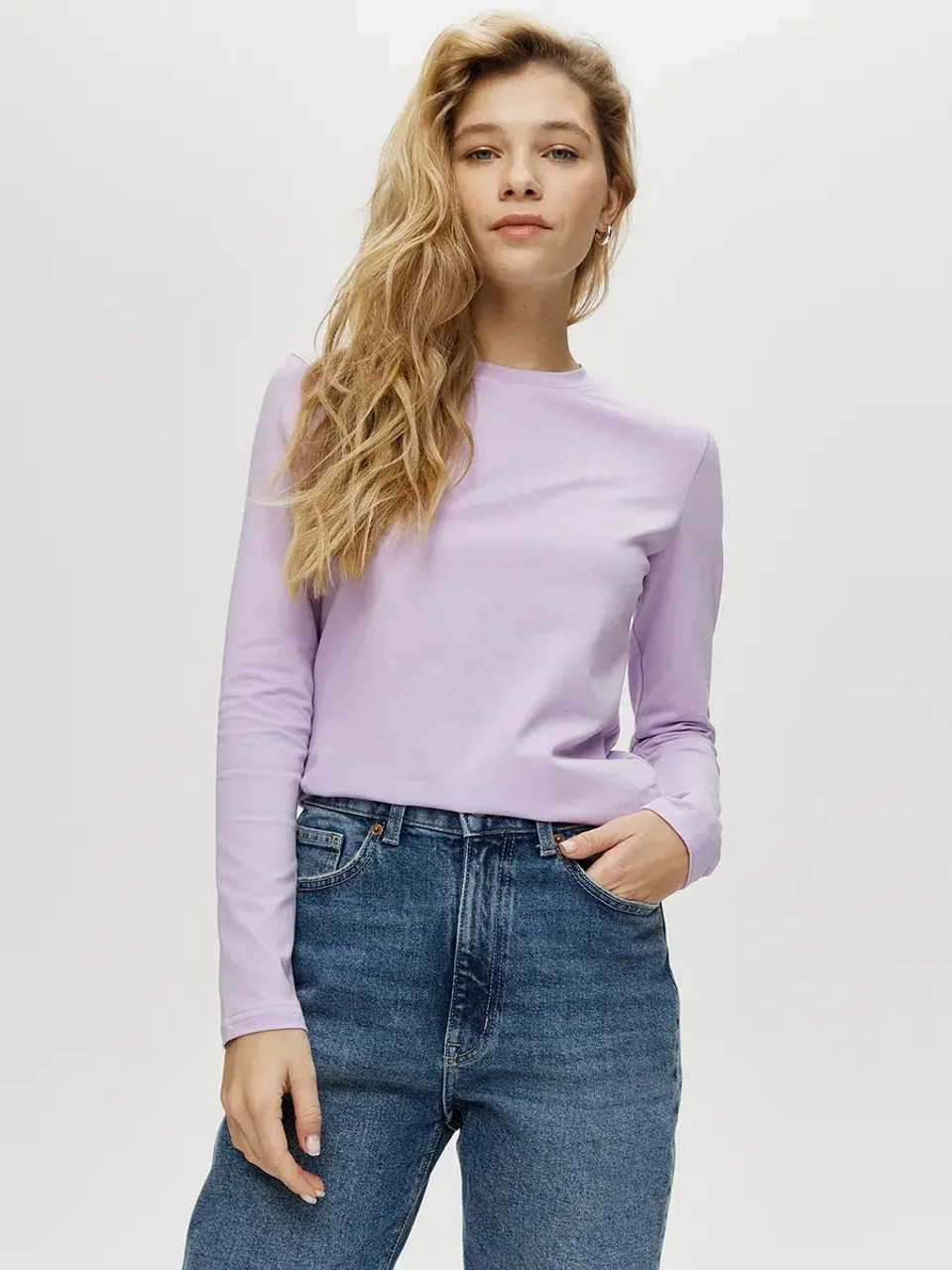 Лонгслив облегающий