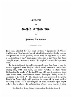 Examples of Gothic architecture. Volume 1 | Augustus Pugin