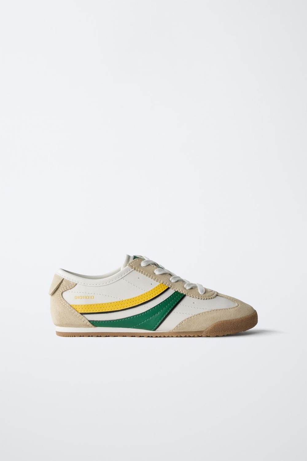 ZARA КРОССОВКИ В СТИЛЕ РЕТРО, БЕЛЫЙ