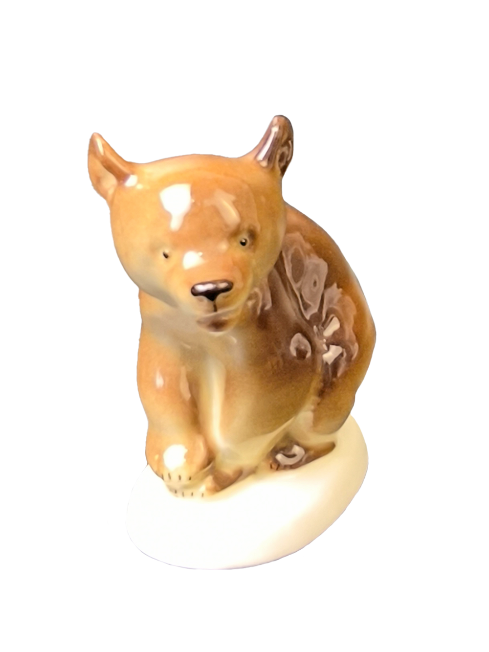 Статуэтка (миниатюра) "Медвежонок присевший" ЛФЗ