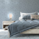 Настольный светильник 1x40Вт E14, бетон/ткань, кремово-серый, белый плафон