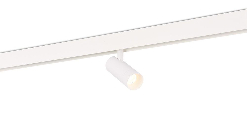 Светодиодный светильник Alpha для SPACE Track system 10Вт, D50xL160 мм, 796Лм, 36°, 3000К-6000K, управление Tuya Bluetooth, Ra >90, белый