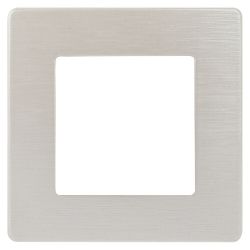 Рамка для розеток и выключателей ЭРА Серия 12 12-5101-15 на 1 пост, Сатин, перламутр