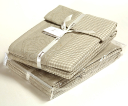 Набор полотенец 2 шт Devilla Lille натуральный